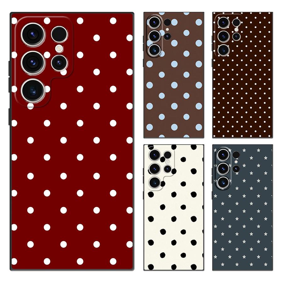 Retro Polka Dots Funda Phone C - Samsung Galaxy S24 ulasan dan harga