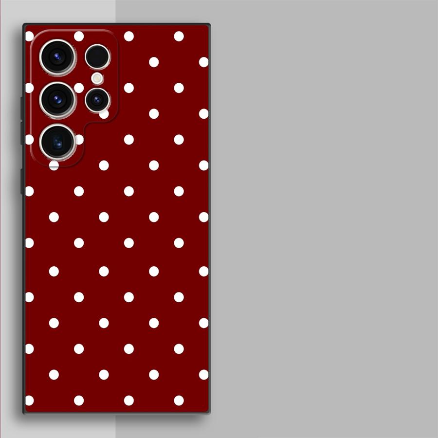 Retro Polka Dots Funda Phone C - Samsung Galaxy S24 ulasan dan harga