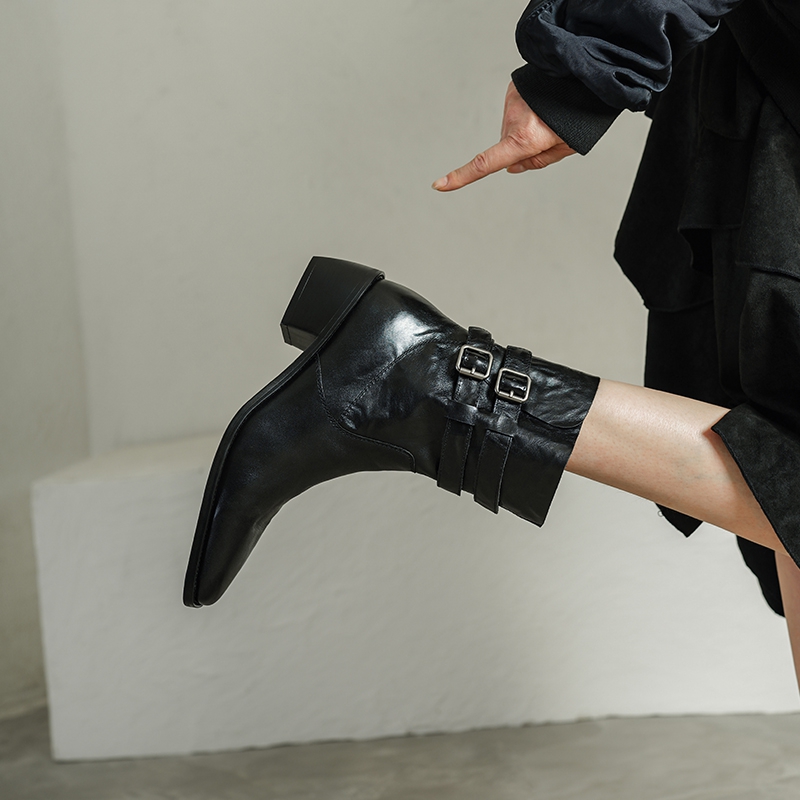 NEW Autumn Women Boots Genuine - Leather Classic Strap ulasan dan harga