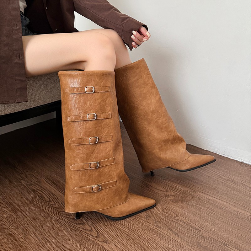 New Autumn Winter Pointed Toe  - Leather Classic Strap ulasan dan harga